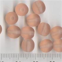 8mm Glasperlen Rosa Matt