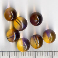 8mm Glasperlen Braun-Violet