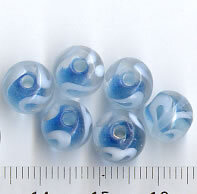 8mm Glasperlen  Hellblau