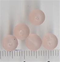7mm Glasperlen Rosa Matt