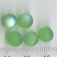 8mm Glasperlen Grün Matt AB