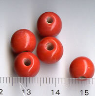 Glasperlen  Rot
