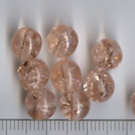 8mm Glasperlen Rosa inside Cracket