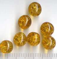 8mm Glasperlen Topaz inside Cracket