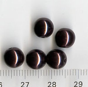 8mm Glasperlen Violet-Braun Metallic
