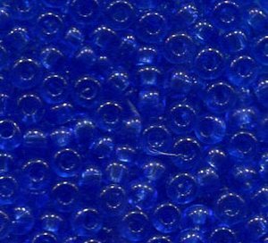 2,6mm Rocailles Blau Transparent 30050