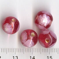 Glasperlen Rosa
