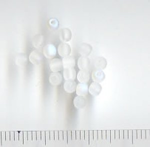 3mm Glasperlen Weiß Matt