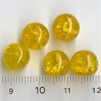 Glasperlen Tr.Gelborange