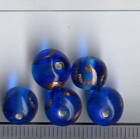 Glasperlen Blau