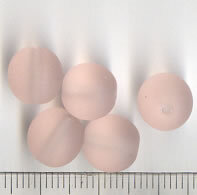 Glasperlen Rosa Matt