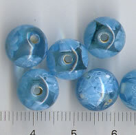 Glasperlen Blau