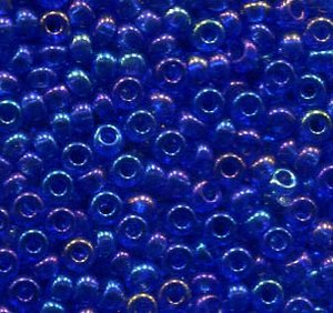 2,6mm Rocailles Transparent Blauviolet Rainbow 31080