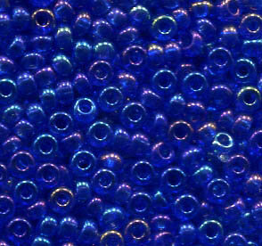 2,6mm Rocailles Transparent Blauviolet Rainbow 31080