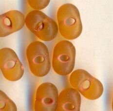 3,2 x 6,5 Farfalle Rocailles Matt Braunorange