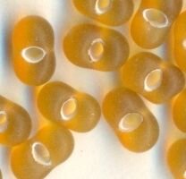 3,2 x 6,5 Farfalle Rocailles Matt Topaz Weißeinzug
