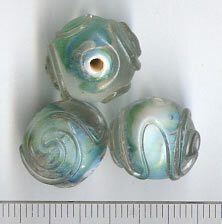 Glasperlen Grün-Türkis