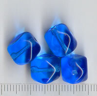 Glasperlen Blau