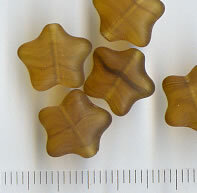 Glasperlen Sterne Braun