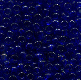 2,6mm Rocailles Dunkelblau Transparent 30100