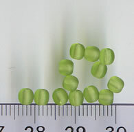 4mm Glasperlen Grün Matt