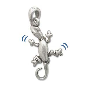 Metallanhänger Gecko