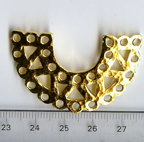 Metallelement goldfarben