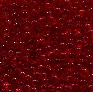 2,6mm Rocailles Rot Transparent  90070