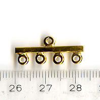 Metallelement goldfarben