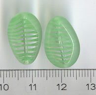 Glasperlen Grün Tablecut