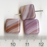 Glasperlen Violet meliert