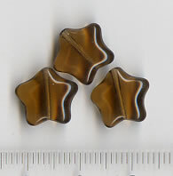 Glasperlen Sterne Braun