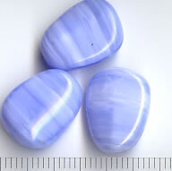 Glasperlen Blau