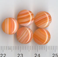 Glasperlen Orange
