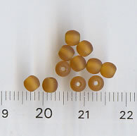 4mm Glasperlen Braun Matt