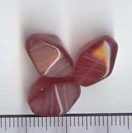 Glasperlen Rot