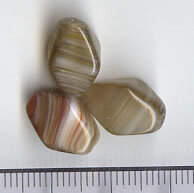 Glasperlen Braun