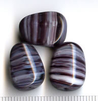 Glasperlen Violet meliert