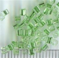 2mm Würfel Grün transparent