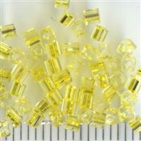 2mm Würfel Gelb transparent