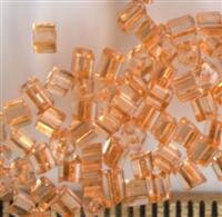 2mm Würfel Orange Transparent