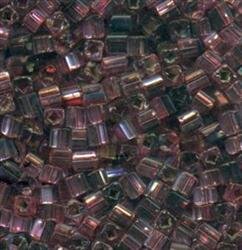 3,4mm Würfel Lila-Amethyst mit Silbereinzug