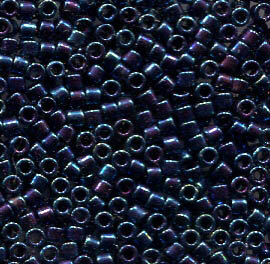 11/0 Delica Metallic Blue Iris  25