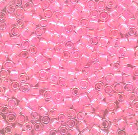 11/0 Delica Lined Pale Pink 55