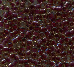 11/0 Delica Lined Wine AB 61