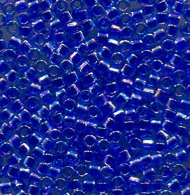 11/0 Delica Lined Blue Violet AB 63