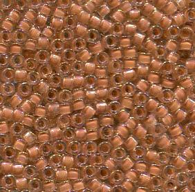 11/0 Delica Lined Beige AB 69