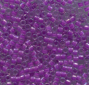 11/0 Delica Crystal Lined Lilac AB 73