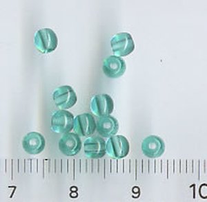4mm Glasperlen Grün Transparent