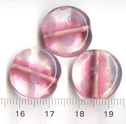 Glasperlen Rosa